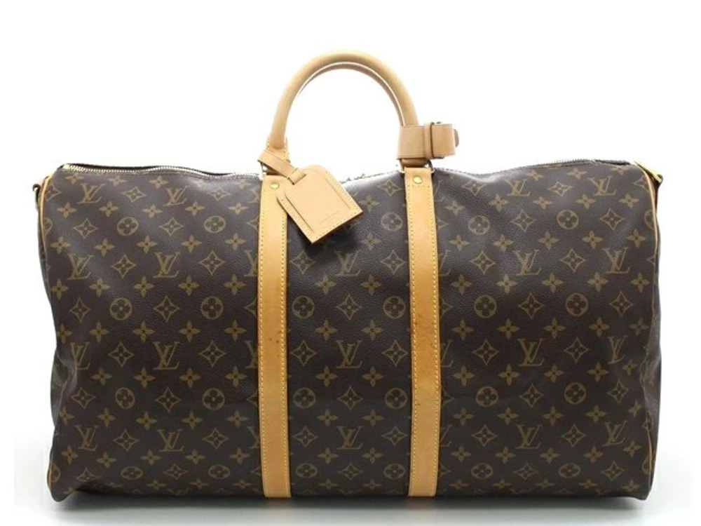 LOUIS VUITTON Keepall Bandouliere Boston Bag Travel Monogram